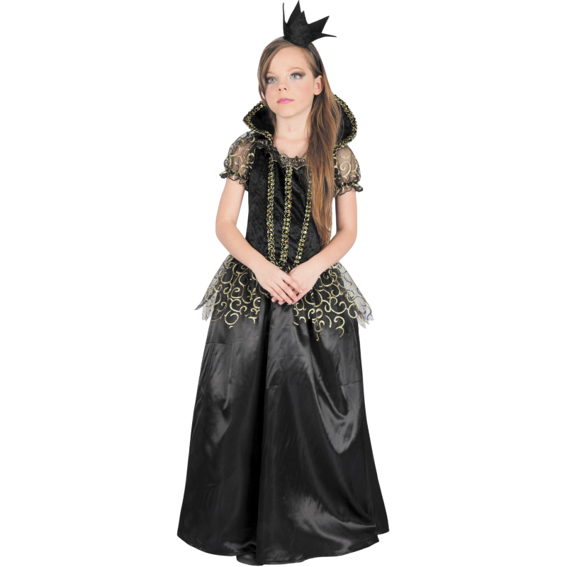 Evil Princess Fancy Dress Costume for Children Aged 7–9 – Halloween