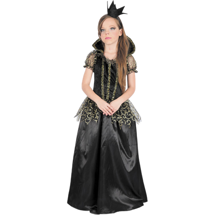 Evil Princess Fancy Dress Costume for Children Aged 7–9 – Halloween