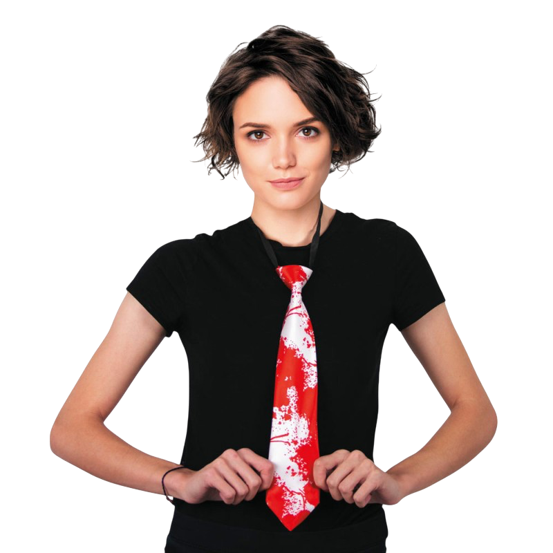 Bloodstained White Tie – Halloween accessory
