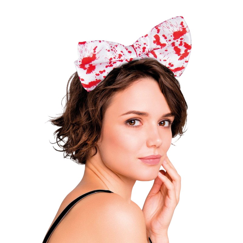 Bloody Bow Headband – Halloween Accessory