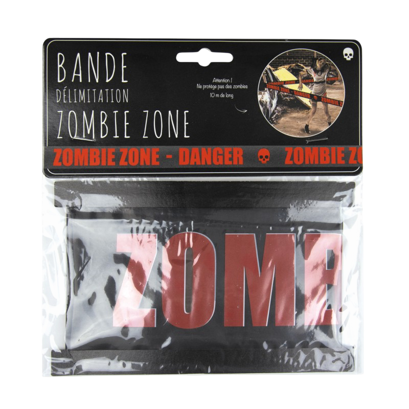 Zombie Zone Caution Tape – Halloween Decoration