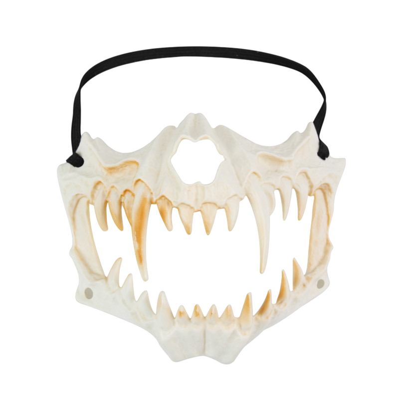 Skeleton Jaw Mask with Teeth – Halloween Prop