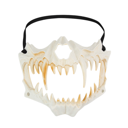 Skeleton Jaw Mask with Teeth – Halloween Prop