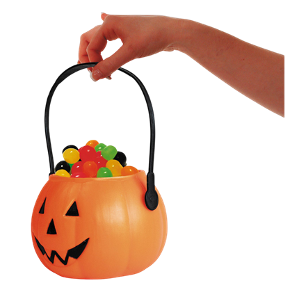 Round Pumpkin Bucket – Halloween Sweet Basket