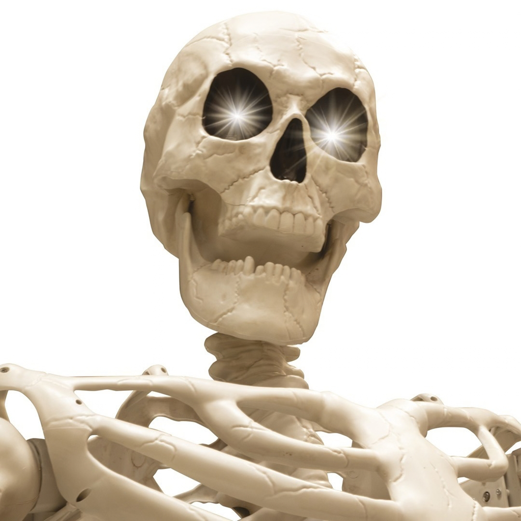 Giant Glowing Skeleton, 3.18 m – XXL Halloween Decoration
