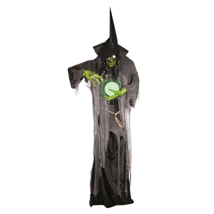 XXL Giant Animated, Light-up and Sound-effect Witch, 3.05 m – Halloween Decoration