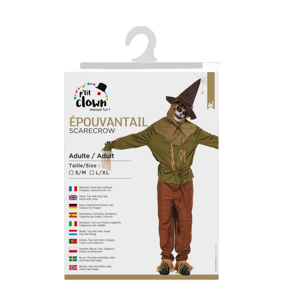 Adult Scarecrow Fancy Dress L/XL – Halloween Costume