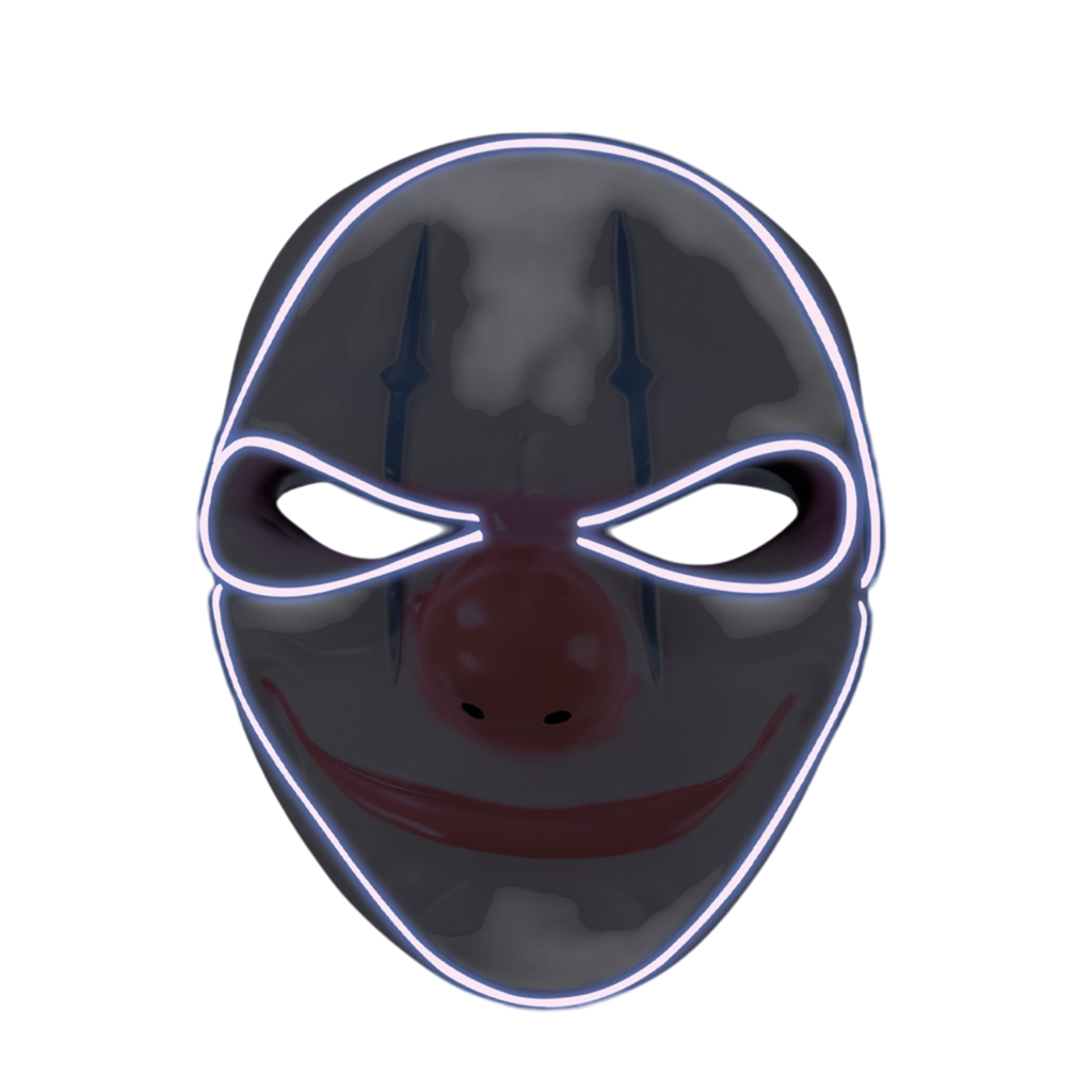 Terrifying Clown LED Mask for Adults – Halloween