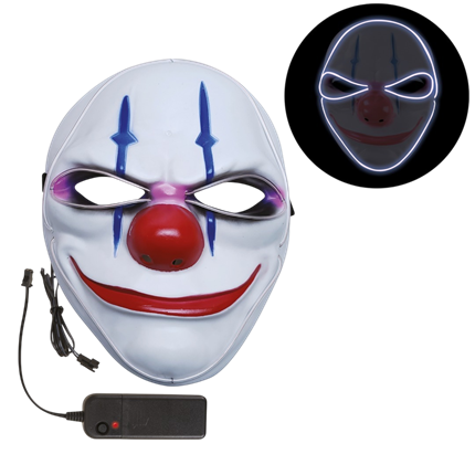 Terrifying Clown LED Mask for Adults – Halloween