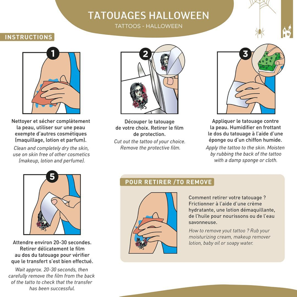 Halloween Temporary Tattoos – Random Design