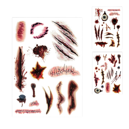 Temporary Tattoos and Scars – Halloween Make-up