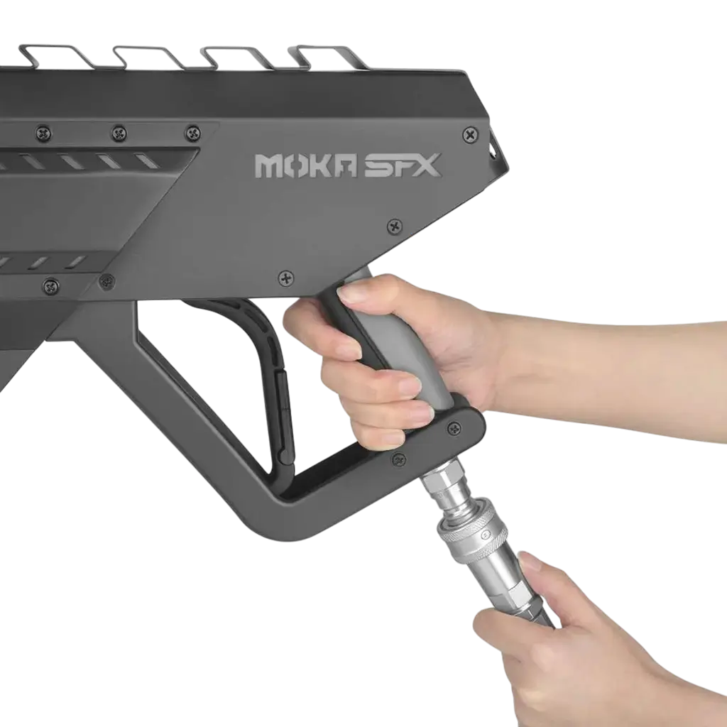VORTEX LED CO2 GUN - CO2 gun with LED, including connector and 3-metre hose