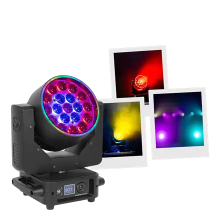 19 × 15 W RGBW LED Lyre Wash with motorised zoom – Mac Mah