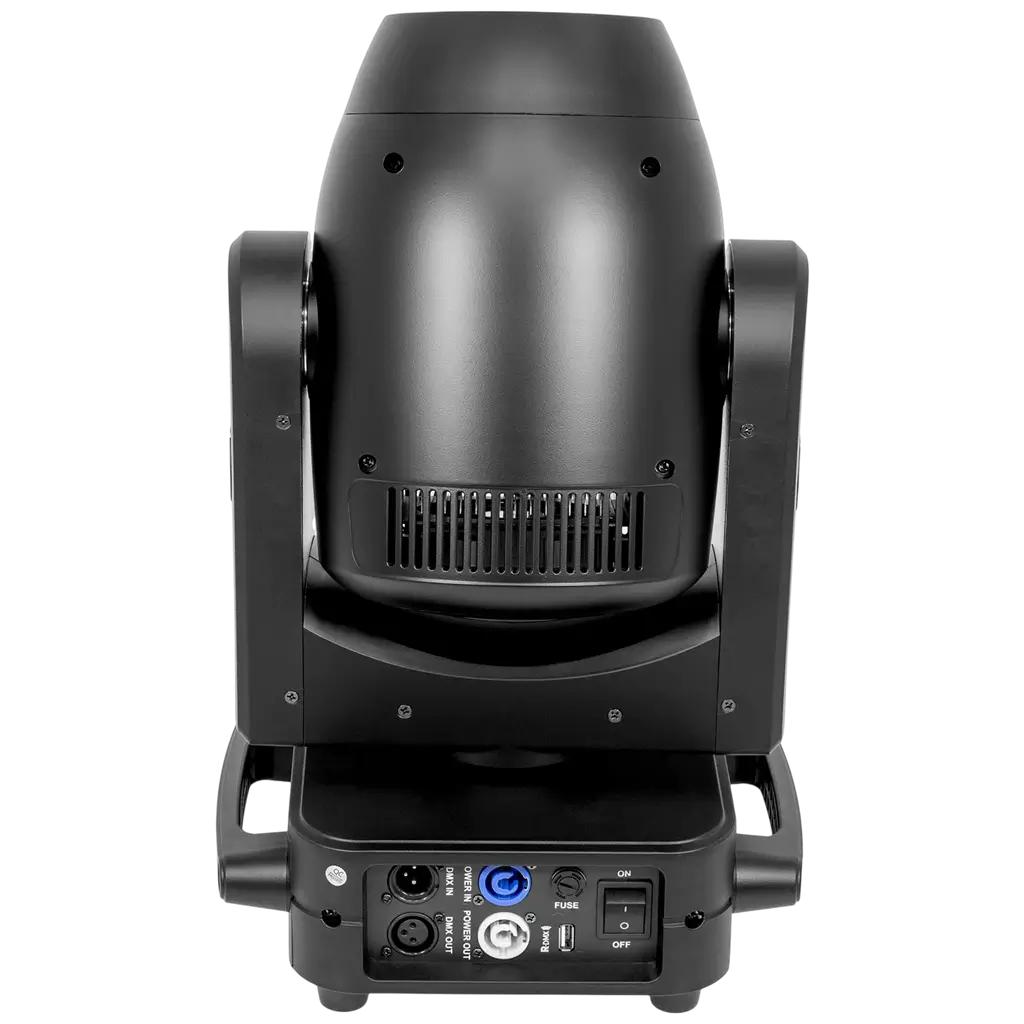 200 W LED spot lyre with gobos, 6-facet prism and motorised focus – Mac Mah