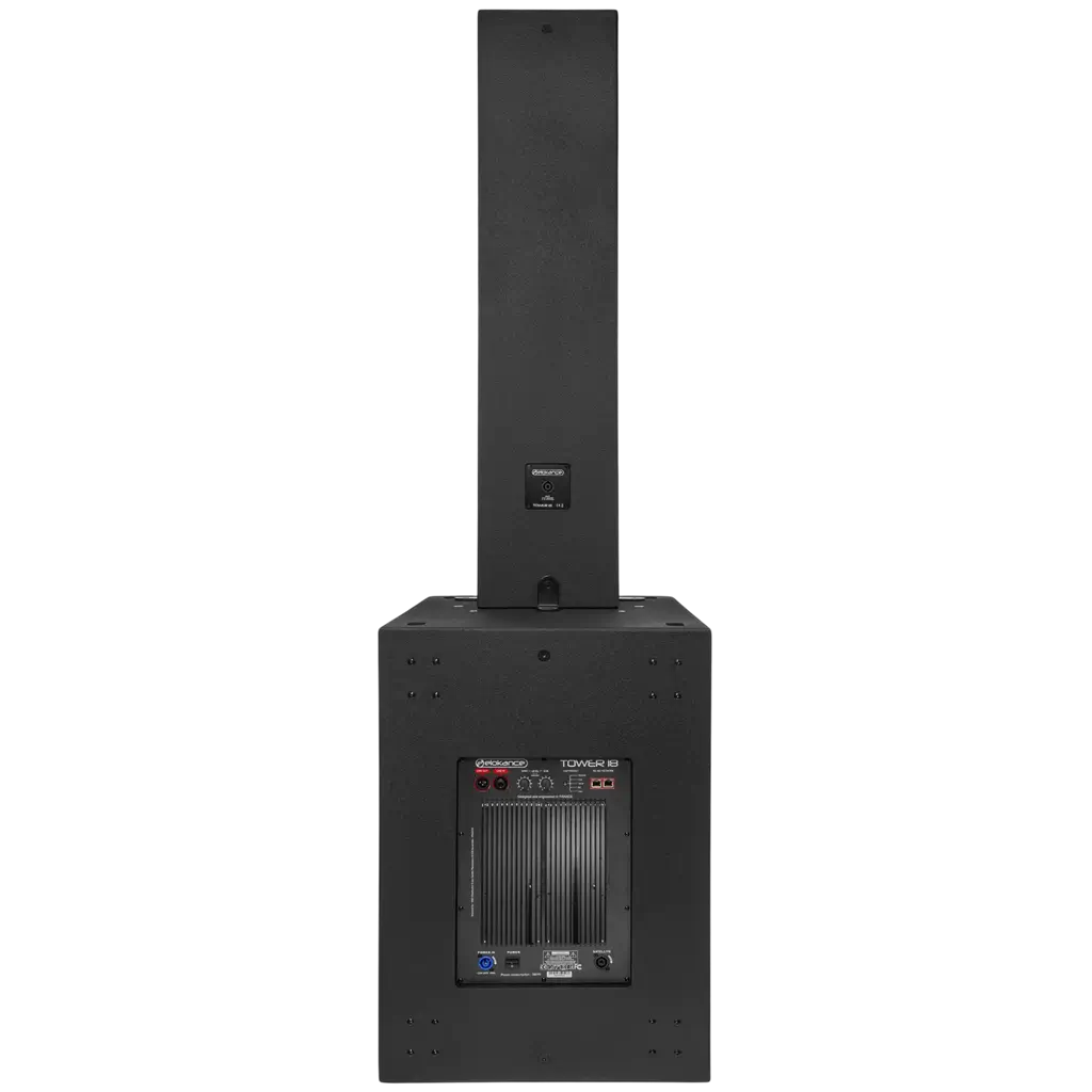 1700 W RMS 3-way active column system with 18" subwoofer – Elokance