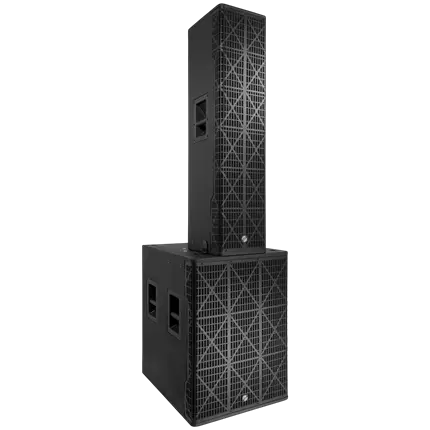 1700 W RMS 3-way active column system with 18 subwoofer – Elokance