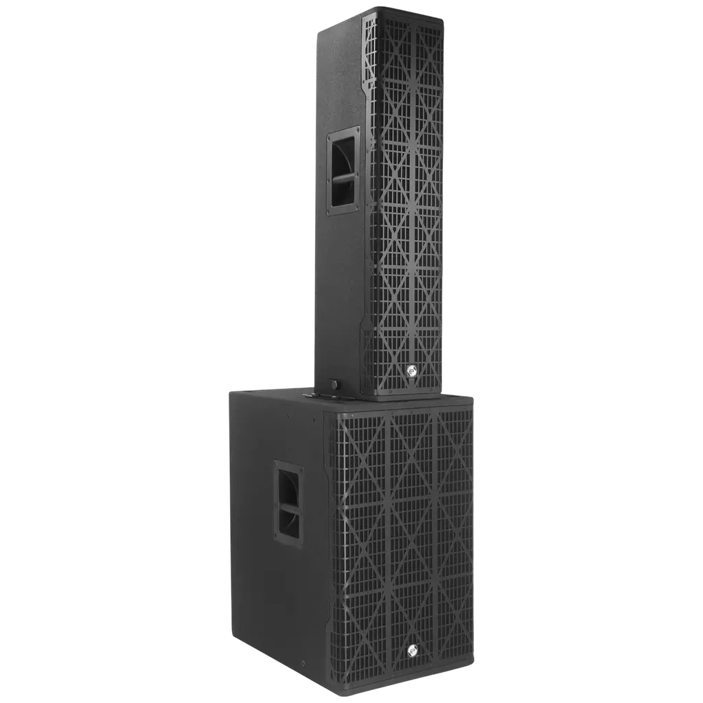 1700 W RMS 3-way active column system with 15" subwoofer – Elokance