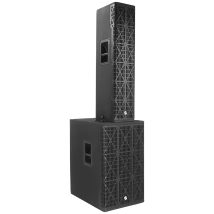 1700 W RMS 3-way active column system with 15 subwoofer – Elokance
