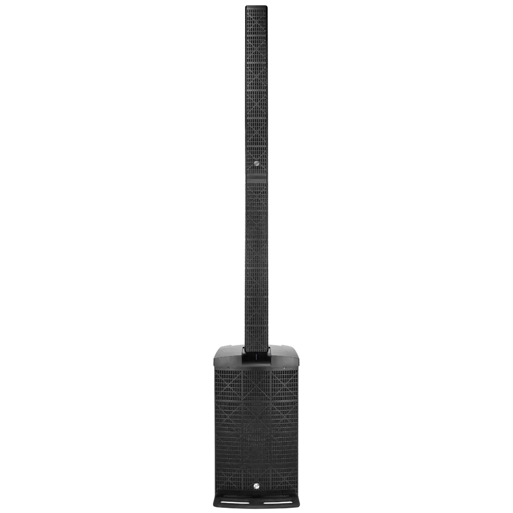 3-way active column system, 800 W RMS, with 12" subwoofer – Elokance