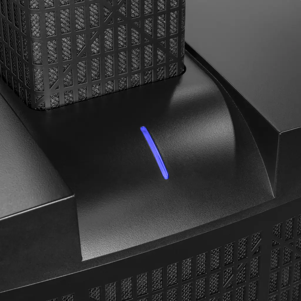 3-way active column system, 800 W RMS, with 12" subwoofer – Elokance