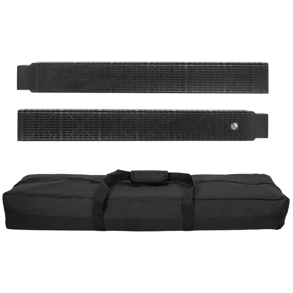 3-way active column system, 800 W RMS, with 12" subwoofer – Elokance