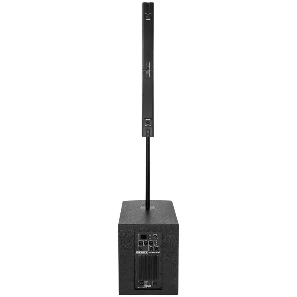 800 W RMS 2-way active column system with 12" subwoofer – Elokance