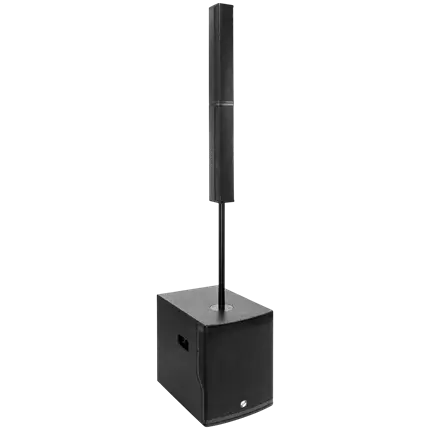 800 W RMS 2-way active column system with 12 subwoofer – Elokance