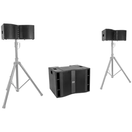 600 W RMS triphonic sound system with 15 subwoofer – Mac Mah
