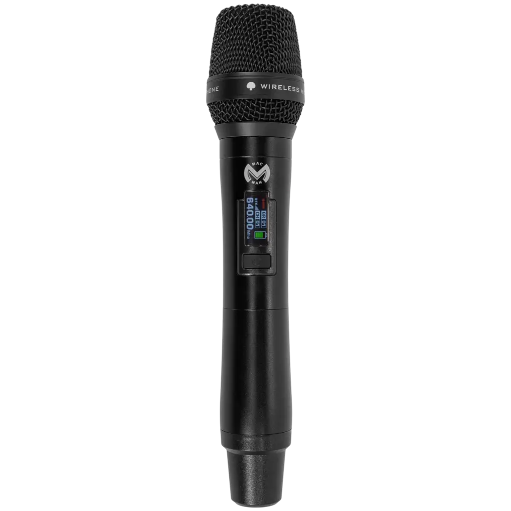 UHF wireless cardioid True Diversity microphone with receiver – Mac Mah