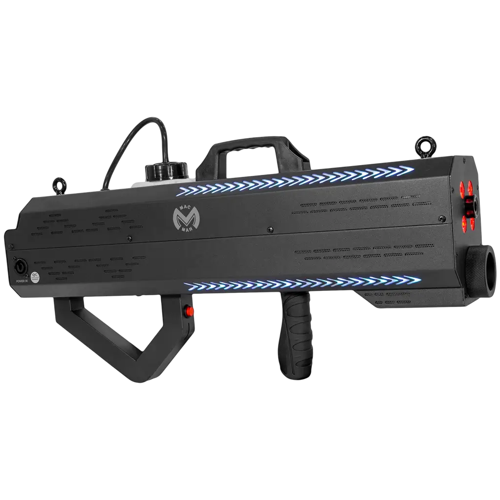 1500 W portable battery-powered smoke machine with RGB LEDs – Mac Mah