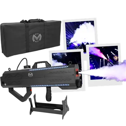 1500 W portable battery-powered smoke machine with RGB LEDs – Mac Mah