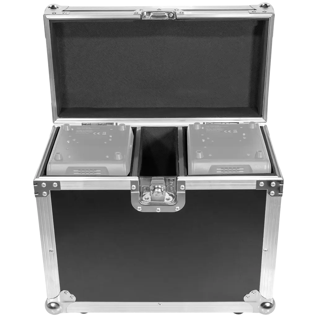 Flight case for 2 IZY moving head lights – Mac Mah