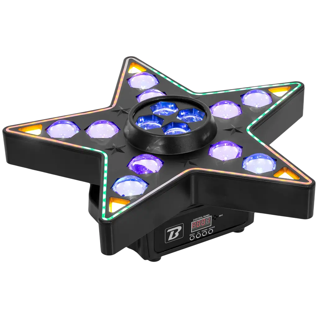 3-in-1 LED lighting set: Beam, B-Eye and strobe – BoomToneDJ