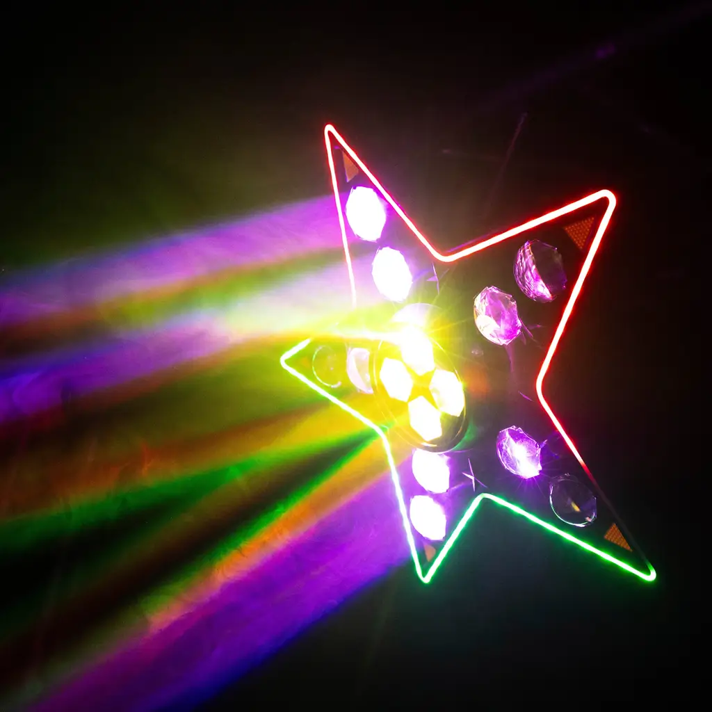 3-in-1 LED lighting set: Beam, B-Eye and strobe – BoomToneDJ